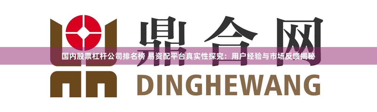 国内股票杠杆公司排名榜 易资配平台真实性探究:用户经验与市场反馈揭秘